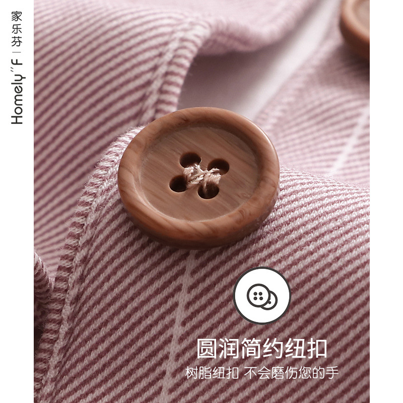 Pijamas de mujer primavera y otoño 100% algodón de manga larga ropa para el hogar Otoño e Invierno traje fino de talla grande