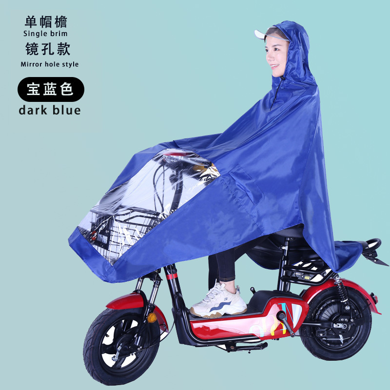 Raincoat eléctrico largo todo el cuerpo a prueba de tormentas motocicleta batería coche una sola persona para aumentar el grosor raincoat al por mayor