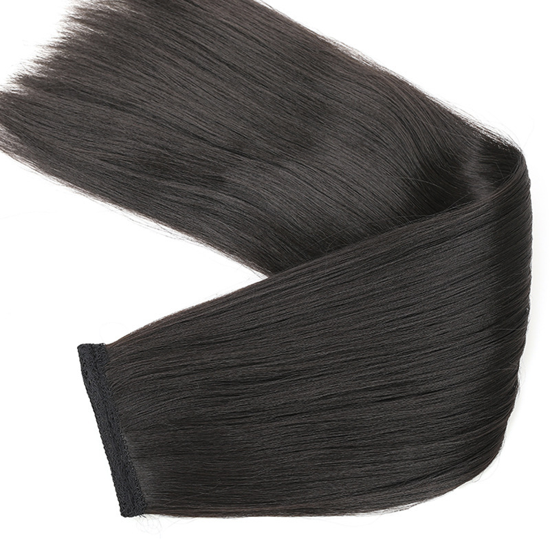 Bridal Studio single-head ancient costume lace pad hair pan head shape Hanfu corn beard hair piece micro-curved long straight hair row Bridal Studio single-head ancient costume lace pad hair pan head shape Hanfu corn beard hair piece micro-curved long straight hair row