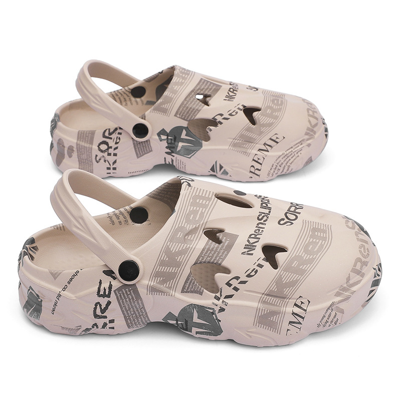 Zapatos de gran tamaño para hombres de verano con zapatillas de balde deportivas casuales sandálias de playa suaves