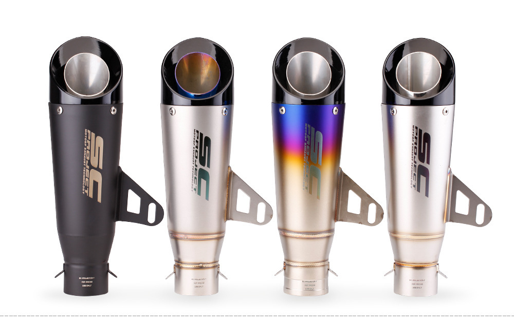 Motorcycle R25R3R6 S1000Rr Modified Street Sc Double-Layer Three-Layer Motorcycle Exhaust Pipe