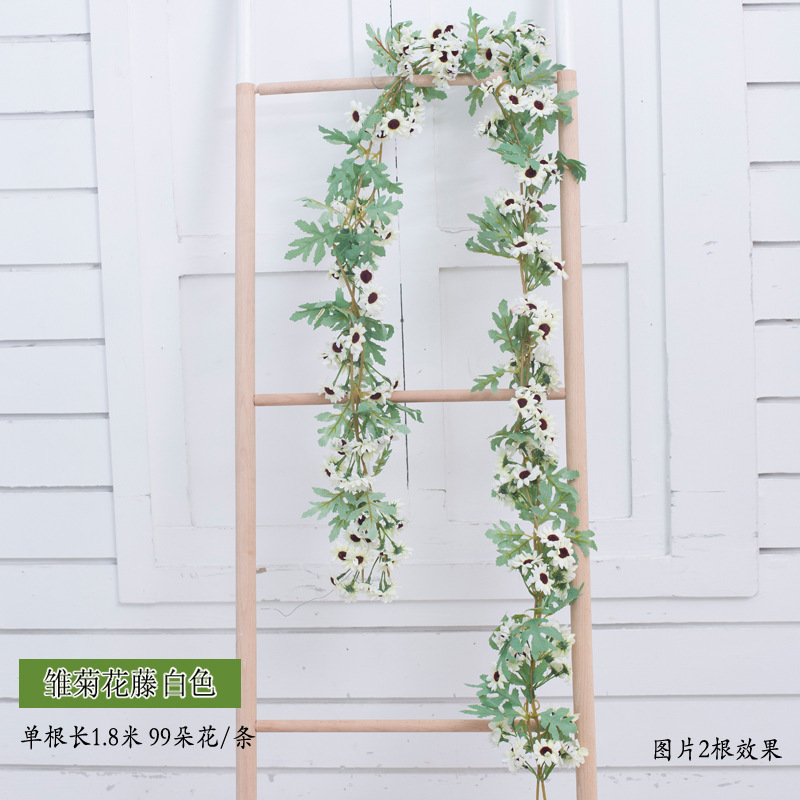 籐プラスチックローズラタン装飾造花結婚式エアコンパイプ巻き取りブロックつる天井壁掛け|undefined