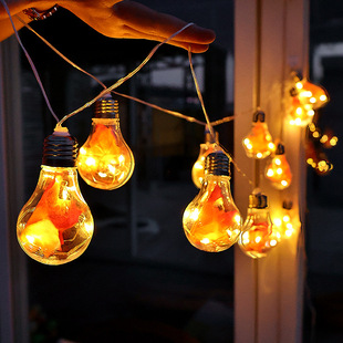 led Halloween light string room Thanksgiving decoration light string new outdoor bulb light maple leaf bulb light string