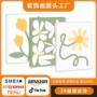 跨境客厅喷绘简约帆布画
