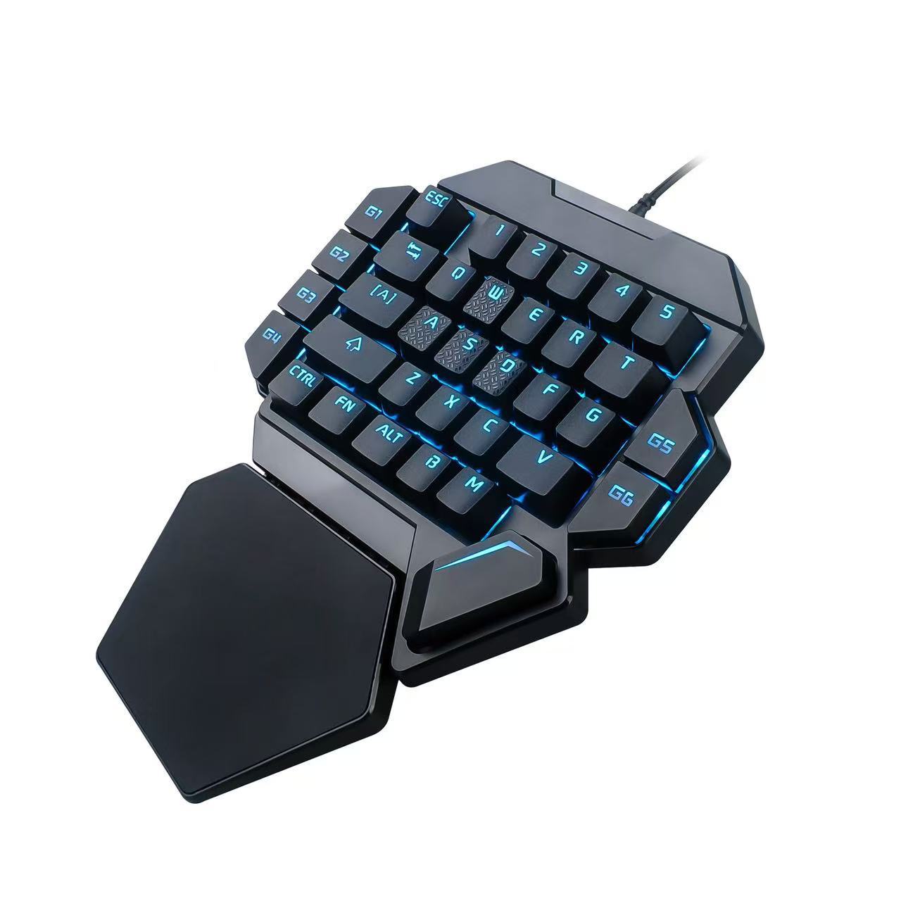 K50 One-Handed Keyboard Rgb Lighting Gaming Mechanical Keyboard/With Macro Definition Function/Blue Switch External Connection