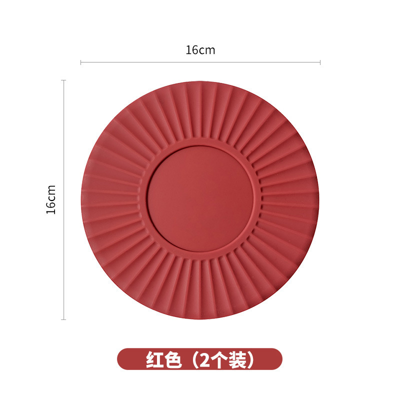 Mesa de comedor de silicona almohadilla de aislamiento térmico platos de comedor resistentes a altas temperaturas almohadilla sensación de taza de lujo ligera almohadilla otros colores sólidos