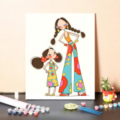 新しい誕生日プレゼントデジタル油絵 diy クリエイティブ手描き着色癒し減圧高価値リビングルーム装飾絵画