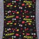 New rain silk curtain 1*2M cartoon Mickey Minnie unicorn suit children's birthday party venue layout