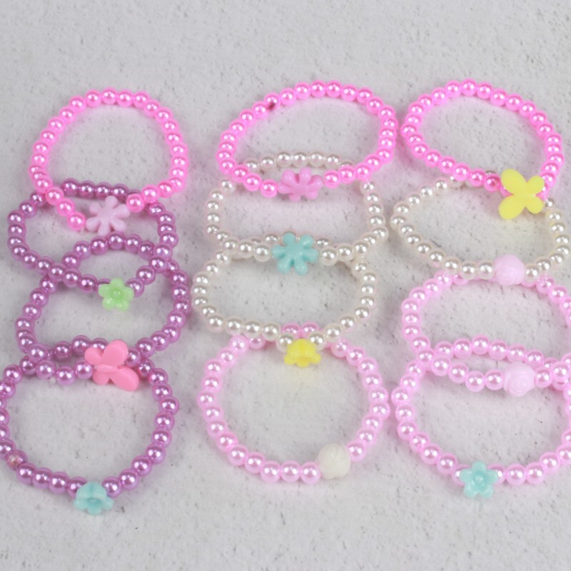 Children's Cute Bracelets, Colorful Acrylic Beads, Plastic Pearl Beads for Girls, Small Gifts Wholesale Children's Cute Bracelets, Colorful Acrylic Beads, Plastic Pearl Beads for Girls, Small Gifts Wholesale