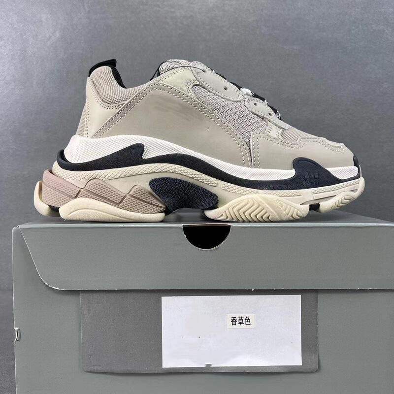 Paris Generation Triple-S Old Dirty Daddy Shoes Easiest for Match and Trendy Same Style for Men and Women