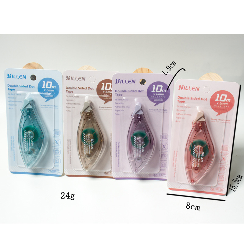 Creative Student English Version Dot Glue Cross-Border Special 10m Children's Correction Tape Handmade Planner Strong Adhesive Wholesale