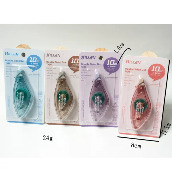 Creative Student English Version Dot Glue Cross-Border Special 10m Children's Correction Tape Handmade Planner Strong Adhesive Wholesale