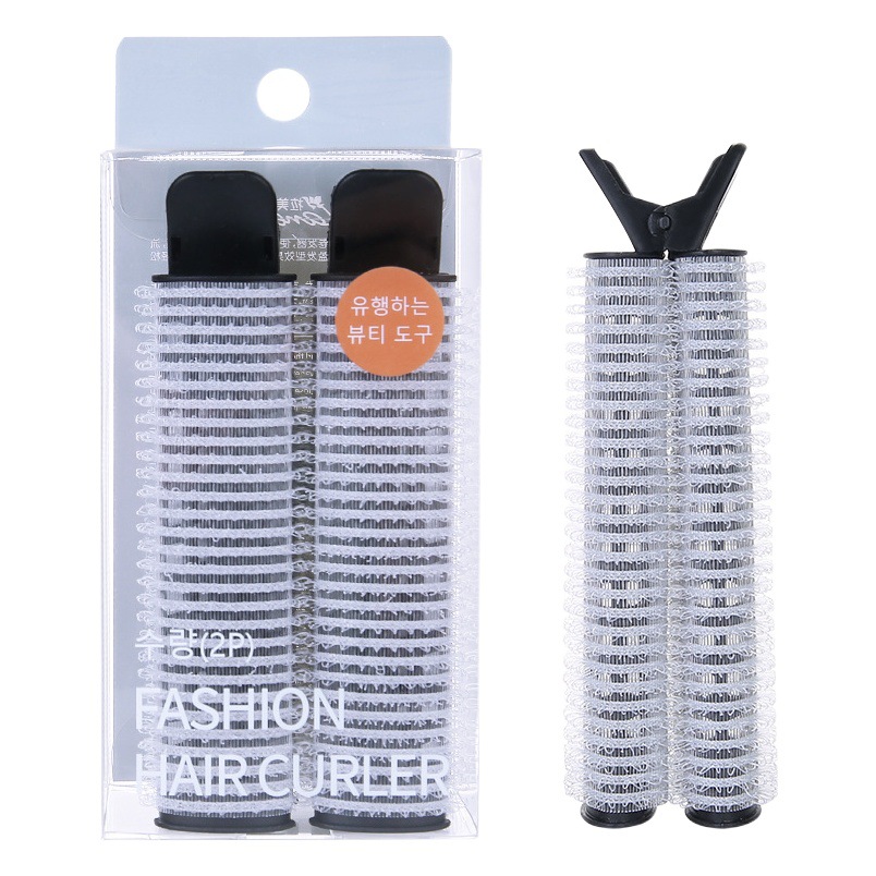 Ramila TOP rizador de pelo negro 2 Paquete de pelo TOP mullido aire flequillo auto-adhesivo rizador de pelo C284