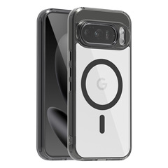 Google 10Pro 携帯電話ケースに適しています。透明な磁気吸着式 Magsafe メタルレンズ PIXEL 9A 落下防止保護ケース
