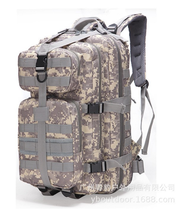 Deportes al aire libre escalada senderismo mochila resistente al desgaste material resistente al desgaste camping camuflaje Medio 3P mochila táctica