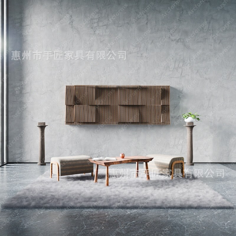 Decoración de Pared Cara de Madera Maciza, Decorativo, para Salón, Dormitorio y Hoteles image 11