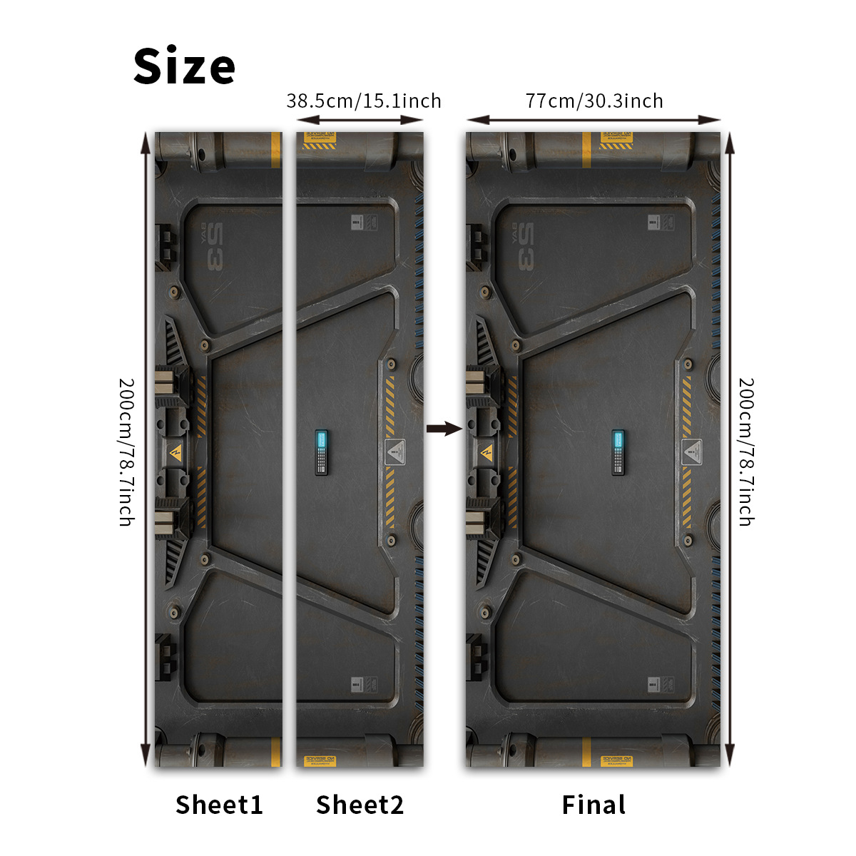 Pegatinas para puertas 3D respetuosas con el medio ambiente, autoadhesivos, fabricantes de origen al por mayor, patrones populares transfronterizos de alta definición, adhesivos para puertas impermeables, a prueba de aceite y antiincrustantes
