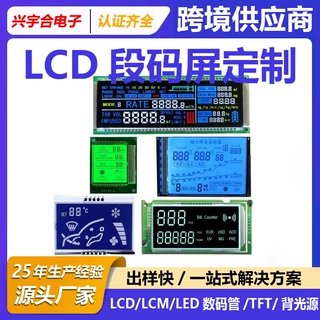 段码屏定制黑白断码屏lcd液晶屏点阵FSTN VA显示屏HTN TN源头厂家