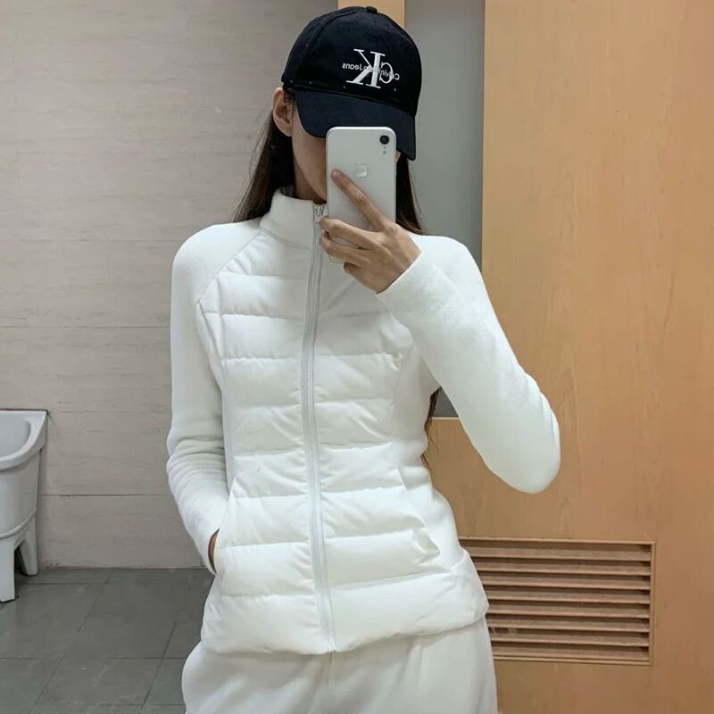 Women's Winter 2026 New Style Lightweight down Jacket Inner Layer for Coats, Waist-Cinching School Uniform Inner Wear, a Must-Have