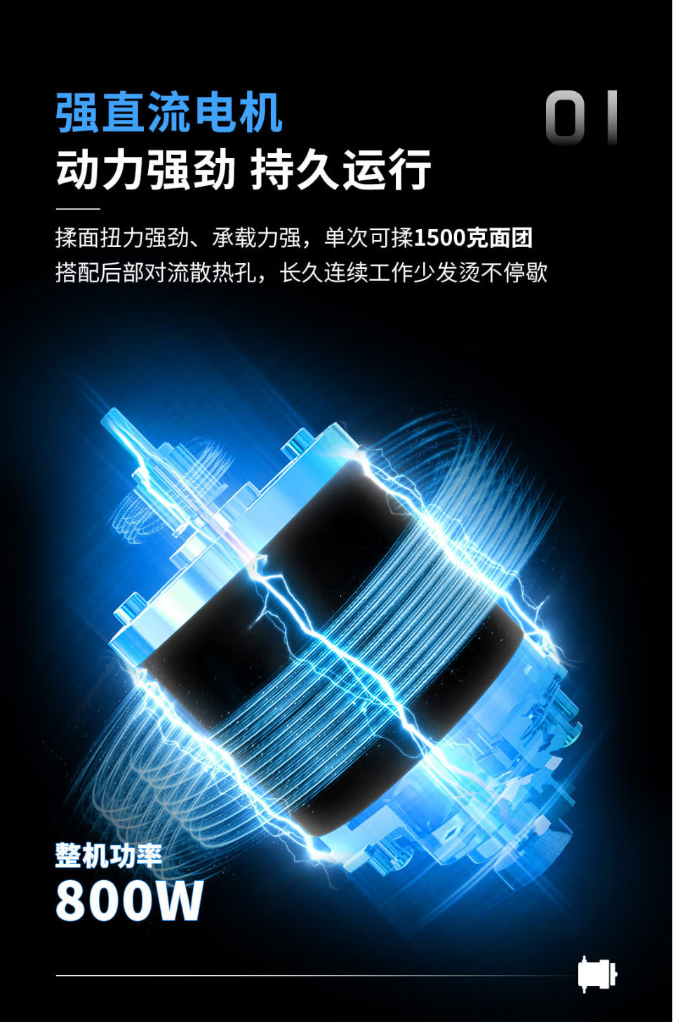 海氏厨师机和面机M5max彩屏版 家用全自动揉面禾面一体压面机轻音