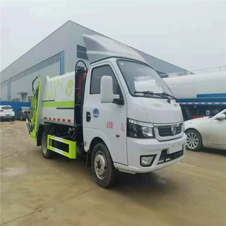 国六东风途逸4立方蓝牌压缩式垃圾车厂家批发销售 市内小区垃圾车