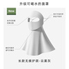 Drinking water full face neck protector [light gray]
