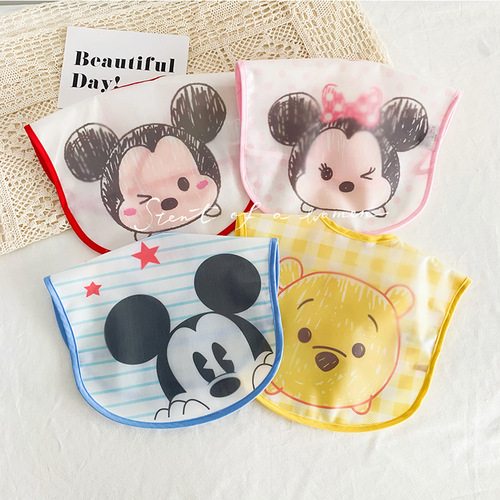 ins Korean version of baby rice bag, children's waterproof bib, leak-proof, wash-free infant saliva napkin, newborn rice bag