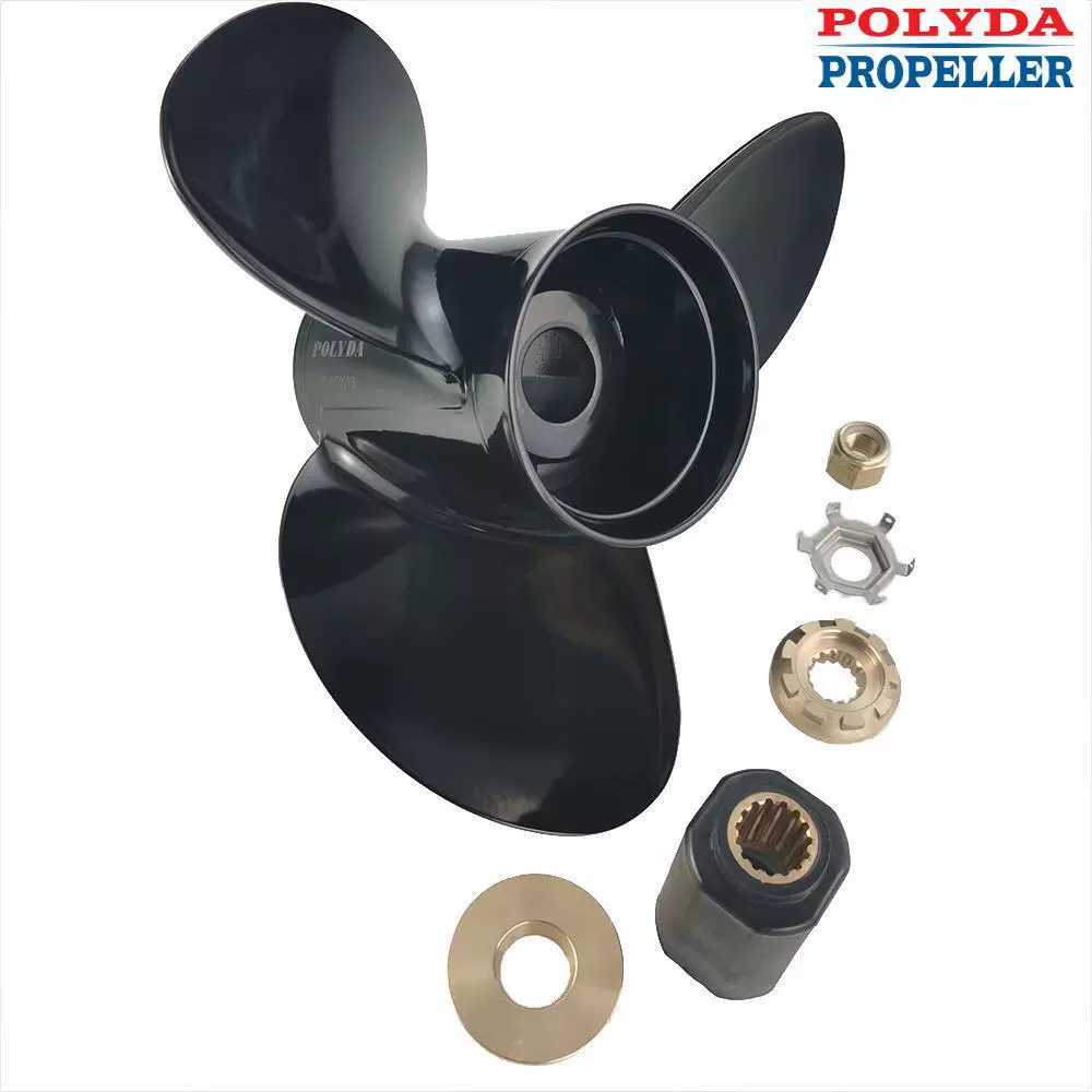 POLYDA铝合金船外机螺旋桨， 适配水星90-300HP马力！