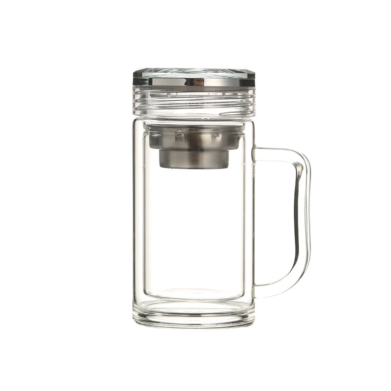 Glass high quality tea cup, simple and elegant design