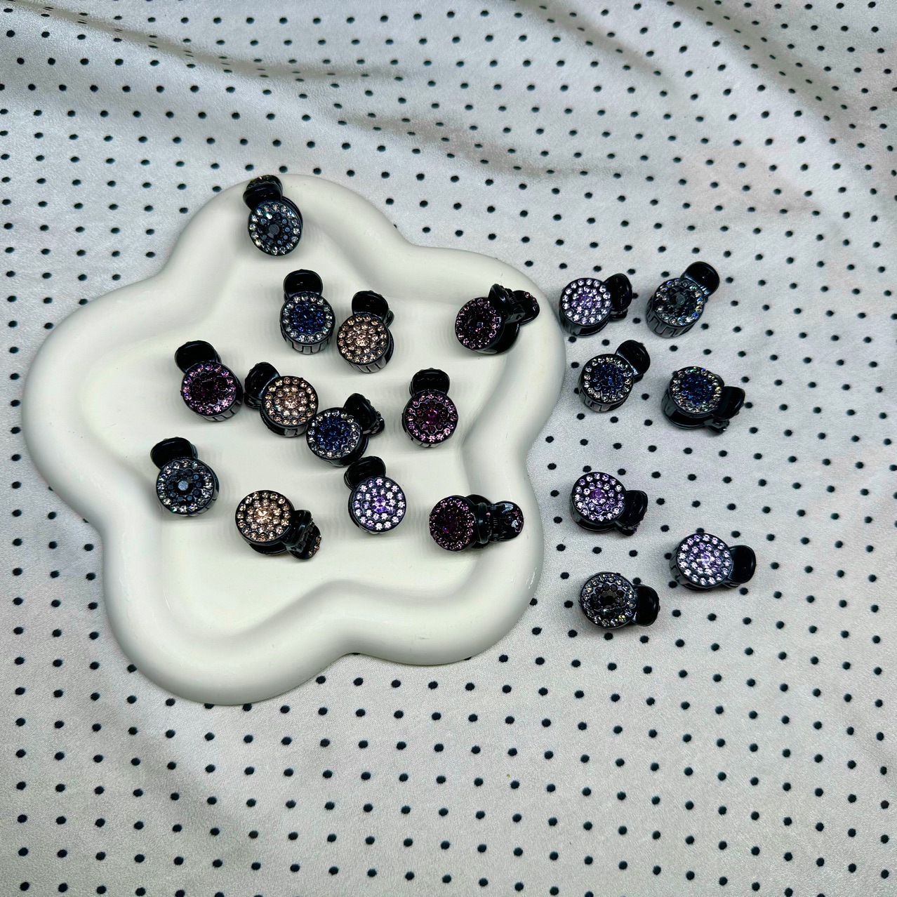 迷你满钻侧边小抓夹前额刘海半扎发碎发公主头发小号夹子发根