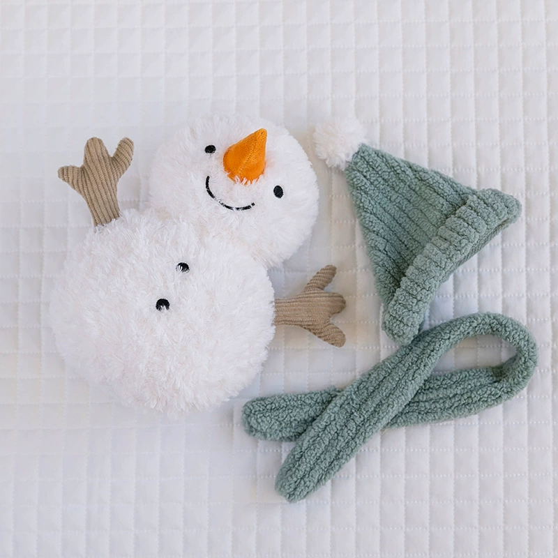 Plush doll, toy, hat, scarf, pillow