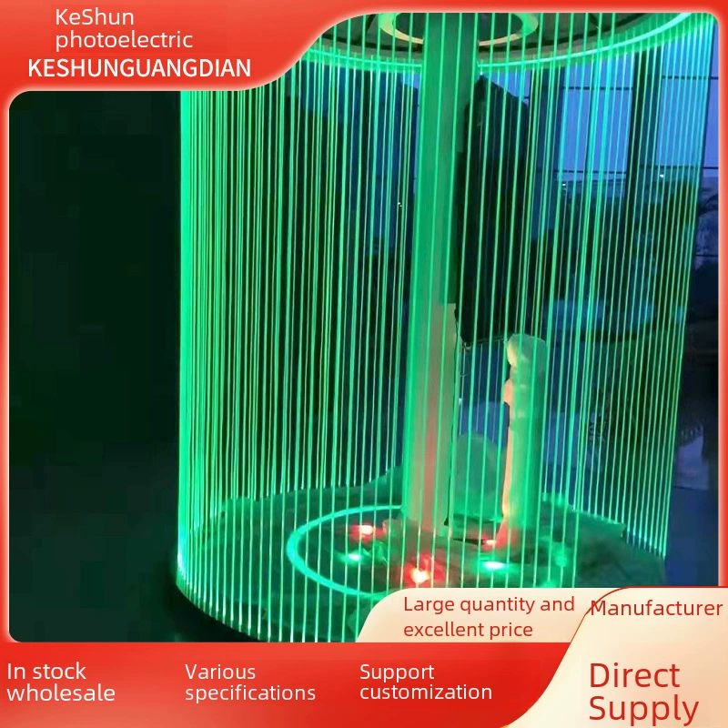 Гибкая, высокопрозрачная LED оптоволоконная лента для декоративного освещения, эффект звездного неба
