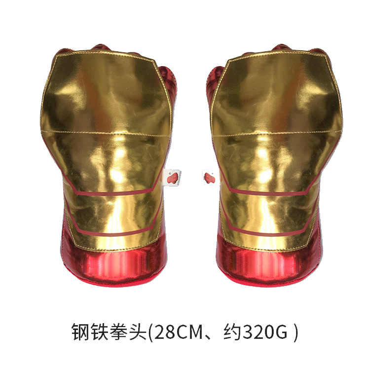 Animación de comercio exterior transfronterizo alrededor de Hulk Boxing Black Line Spider Nuevos guantes Regalo para niños Puño de juguete