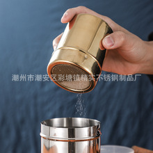 工厂直供304不锈钢撒粉筒 带网密孔牙签筒撒粉器 撒粉罐 韩式粉筒