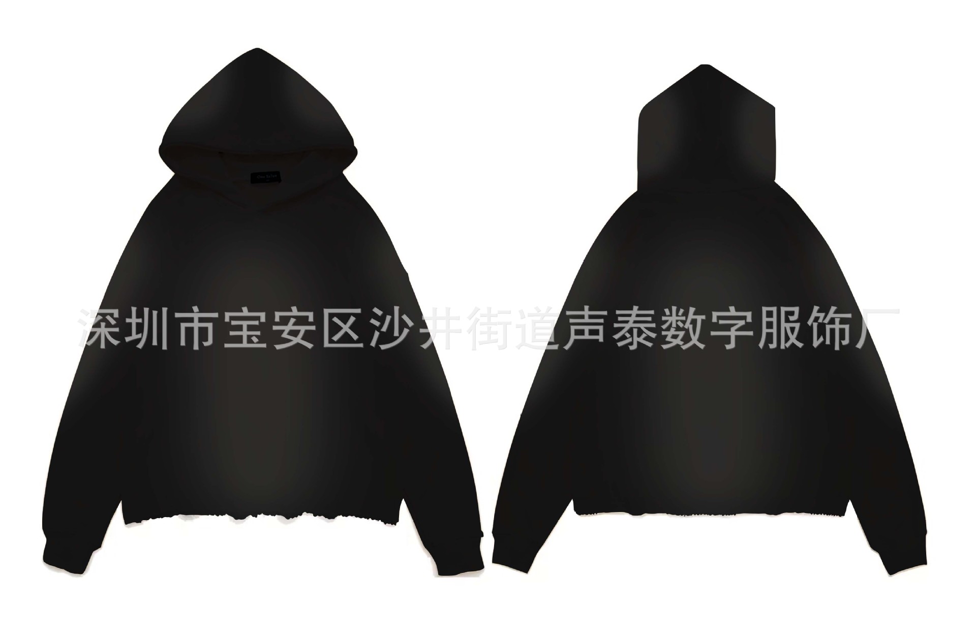 스프레이 마리우 스웨트셔츠-블랙