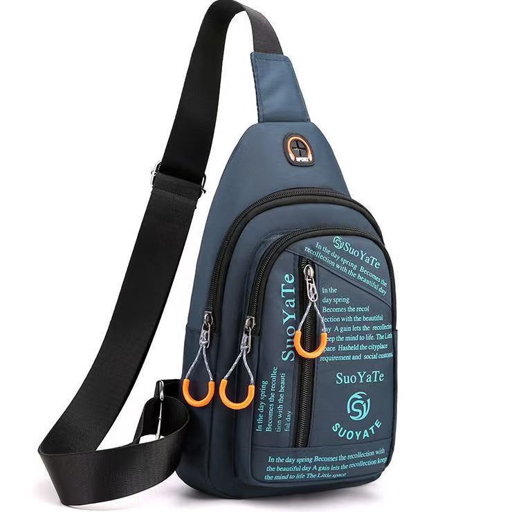 2024 New Versatile Simple Portable Chest Bag Outdoor Waterproof Chest Bag Men's Bag Casual Crossbody Bag Men's Bag