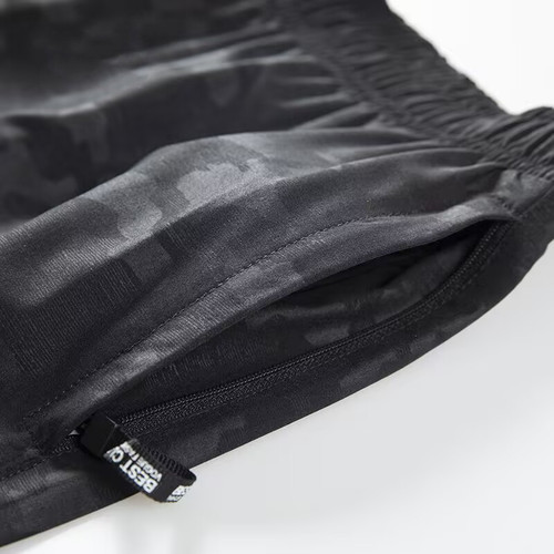 Summer Camouflage Shorts Men Casual Loose Big Pants Men Quick-dry Beach Pants Printed Thin Ice Silk Pants