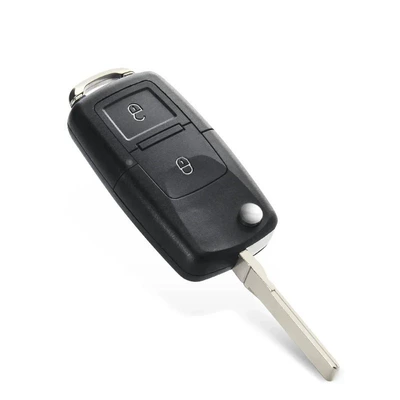 Foldable Car Remote Key Shell, 2/3 Buttons, Suitable for Volkswagen Passat, Polo (Car Keys) - 2-buttons