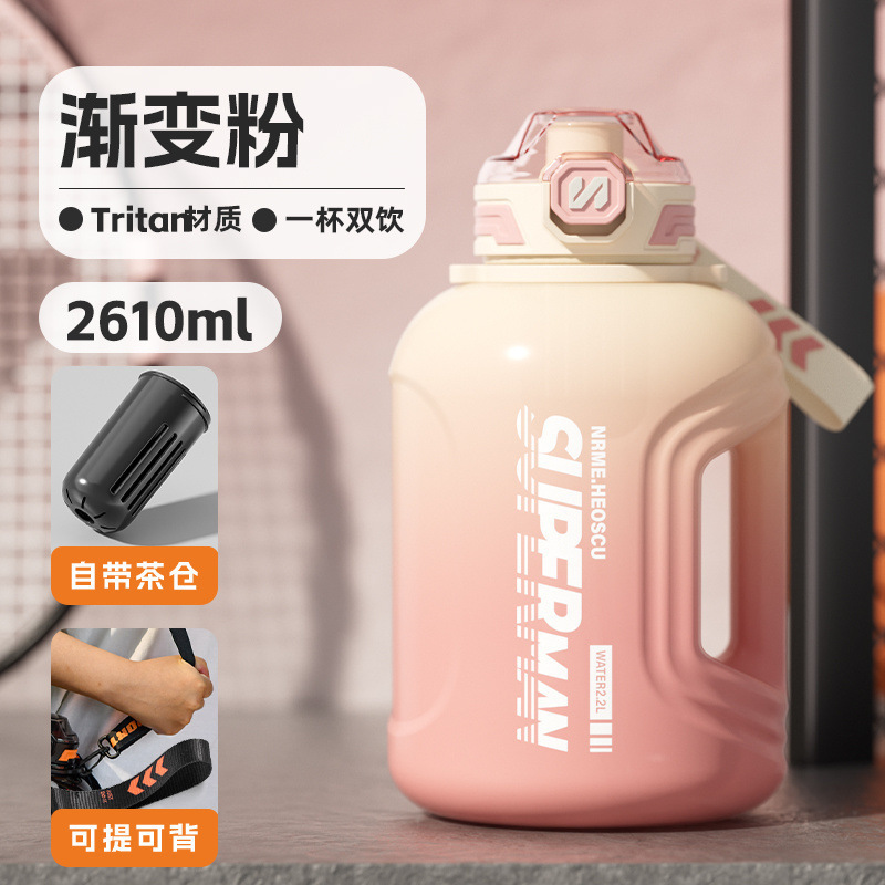吨桶大容量耐高温夏季水杯男女健身运动便捷水壶|undefined