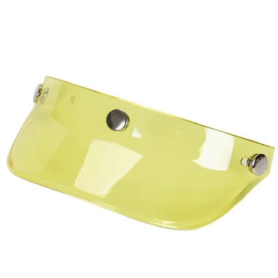 Half Helmet with Three Buckles | Dəbilqə (Kaska) aksesuarları - transparent-yellow
