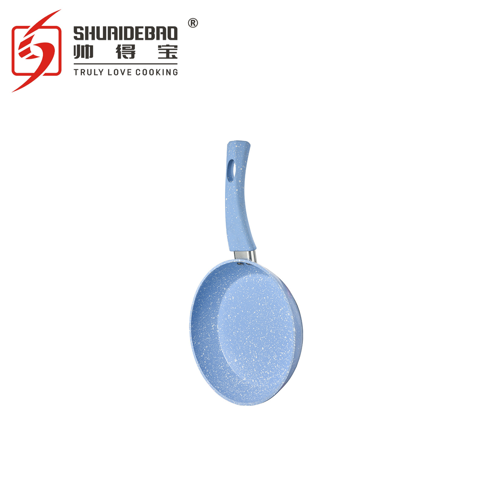 FUENTE Fábrica Comercio exterior Orden original copo de nieve cerámica doble fondo sartén 18-30cm