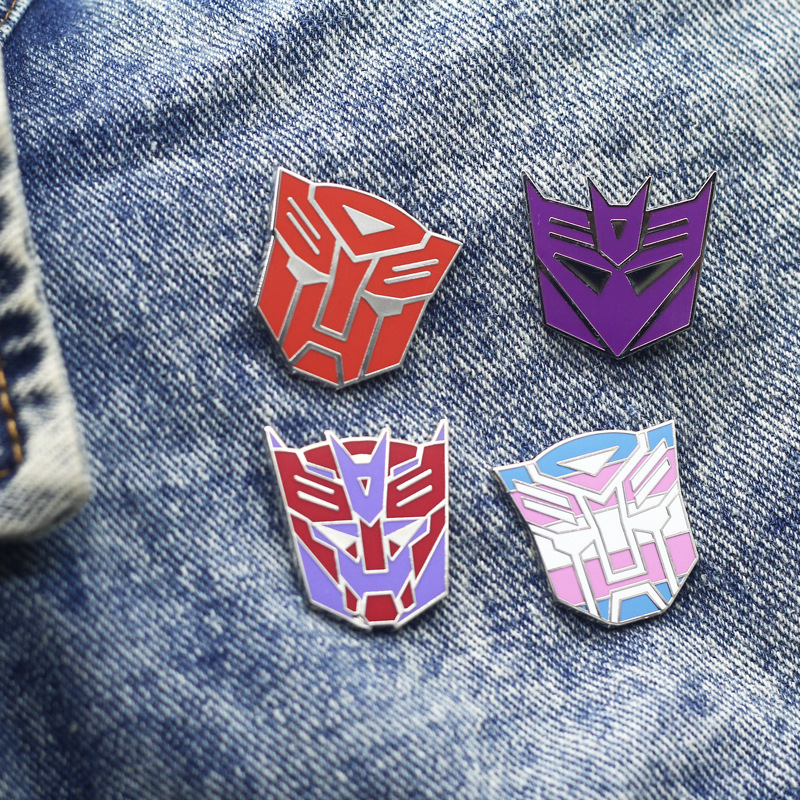 Transformers Autobot Movie Brooch Enamel Pin Backpack Accessories Decorative Badge