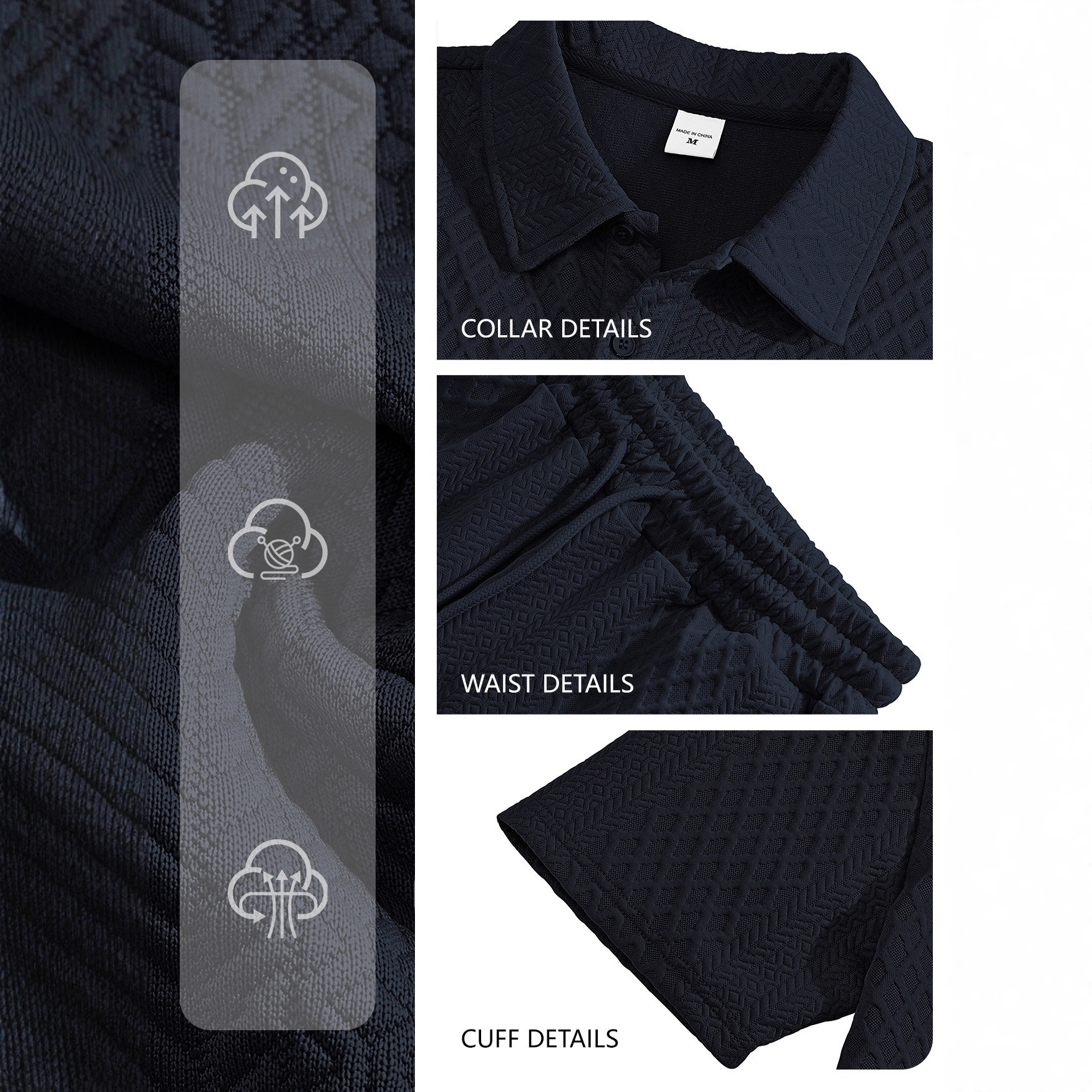 Nuevo traje de verano para hombre, estilo europeo y americano, con tela jacquard, tipo polo, a cuadros, informal, deportivo, de manga corta.