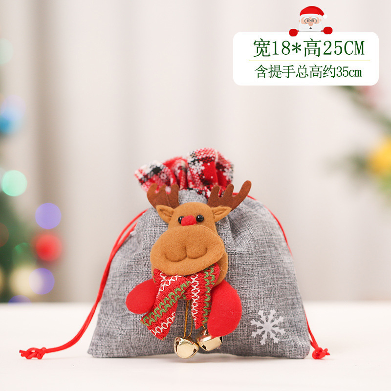 クリスマス装飾リンゴ袋子供プレゼント袋キャンディー袋平安夜束ポケット手提げ袋プレゼント袋卸売り|undefined