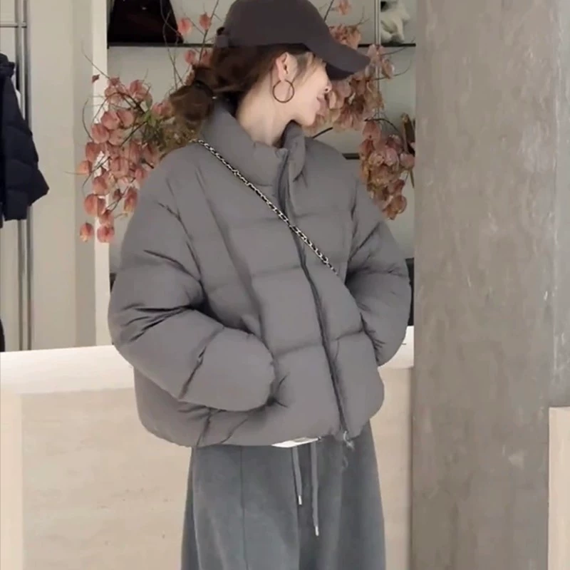 Short winter down jacket, duck down, 2025 years, for teenagers