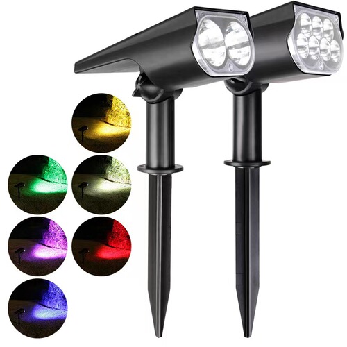 New solar outdoor waterproof tree light, super bright landscape courtyard lawn light, garden decorative lighting spotlight
