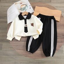 工厂批发女童套装春秋季=洋气儿童卫衣小童裤子宝宝衣服两件套秋