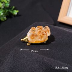 Cross-border new product natural crystal ore mini hedgehog figurine crystal raw stone DIY animal home decoration gift