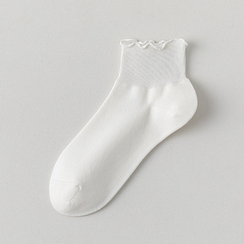 Calcetines de algodón de color sólido para damas verano hongo botón calcetines para mujeres sin hueso cabeza de embalaje independiente calcetines transpirables