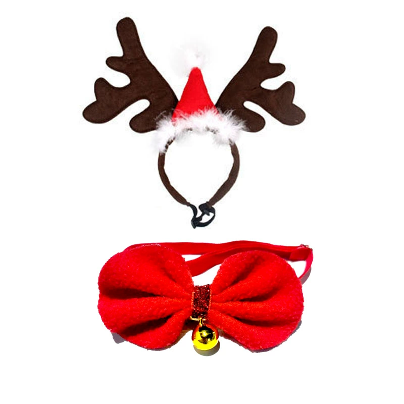 Новая повязка на голову для домашних животных Рождественская собака галстук-бабочка большой щенок Белл галстук-бабочка кошка собака зоотовары